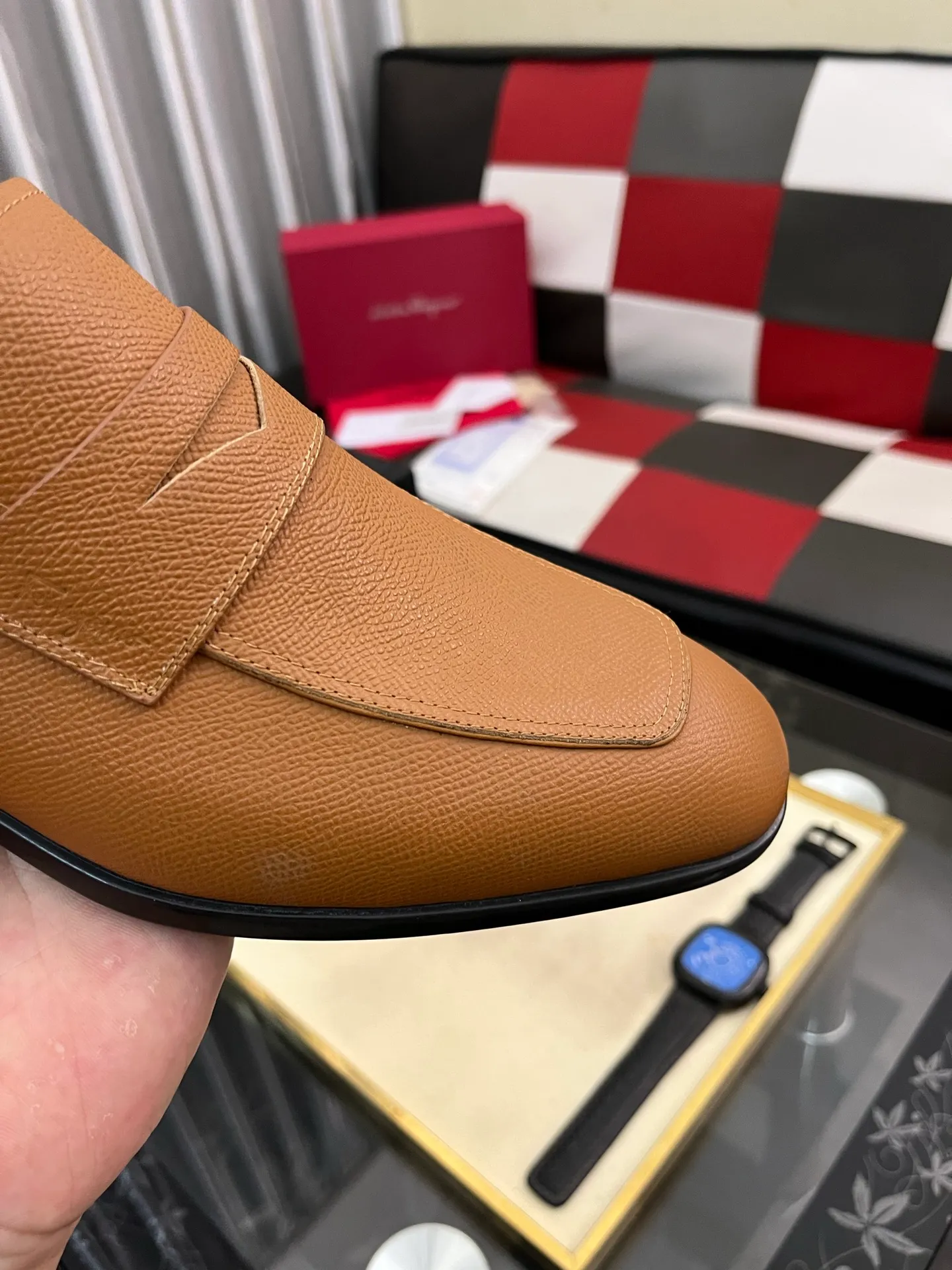 Men's shoes 💰600⌚️⌚️[Salvatore Ferragamo] Ferragamo business leather shoes, 1:1 top purchasing quality, imported selected original calfskin for the uppers, imported original soft water-dyed cowhide for the inner feet, imported original customized Italian handmade lightweight foam outsole, size: 39-44 5️⃣ options available